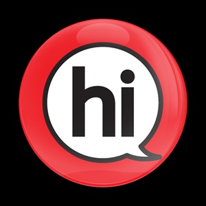 Magnetic Car Grille Dome Badge-Sign Hi Red