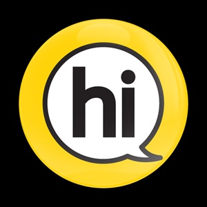 Magnetic Car Grille Dome Badge-Sign Hi Yellow