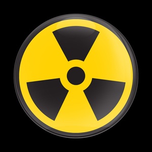 Magnetic Car Grille Dome Badge-Sign Radiation