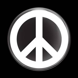 SIGN PEACE WHITE B