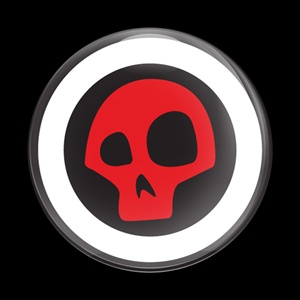 Magnetic Car Grille Dome Badge-Skull 102
