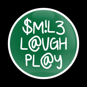 Magnetic Car Grille Dome Badge-Smile Laugh Play