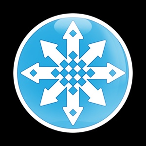 Magnetic Car Grille Dome Badge-Seasonal Snow Flakes