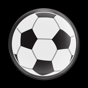 Magnetic Car Grille Dome Badge-Sports Soccer Ball
