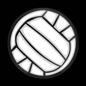 Magnetic Car Grille Dome Badge-Sports Volleyball