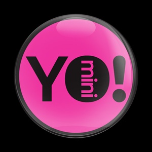 Magnetic Car Grille Dome Badge-YO MINI Pink