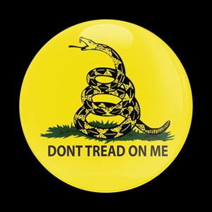 Magnetic Car Grille Dome Badge-Flag Gadsen