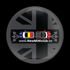 Magnetic Car Grille Dome Badge-Club NewMINIClub be 2