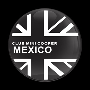 Magnetic Car Grille Dome Badge-Club MINI Cooper Mexico