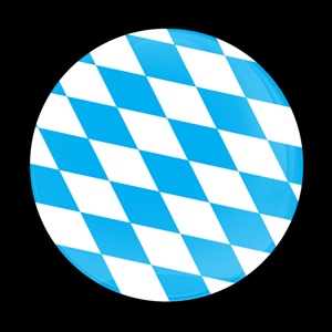 Magnetic Car Grille Dome Badge-Flag Bayern