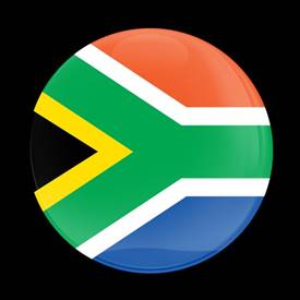 Magnetic Car Grille Dome Badge-Flag South Africa