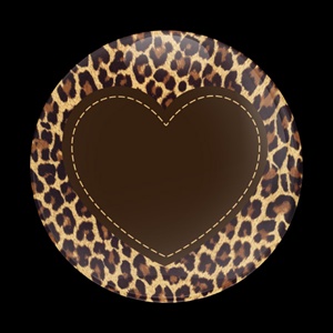 Magnetic Car Grille Dome Badge-Girl Heart Special