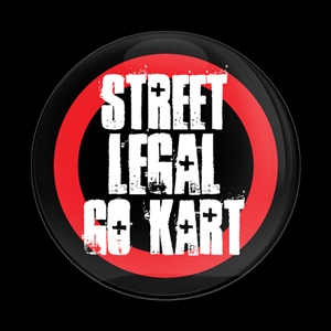 Magnetic Car Grille Dome Badge-Street Legal Go Kart