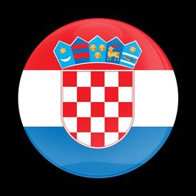 Magnetic Car Grille Dome Badge-Flag Croatia