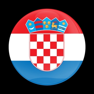 Magnetic Car Grille Dome Badge-Flag Croatia