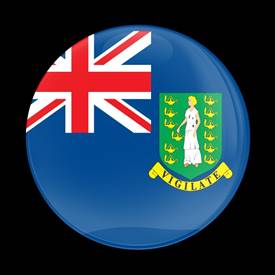 Magnetic Car Grille Dome Badge-Flag British Virgin Island