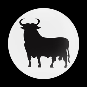 Magnetic Car Grille Dome Badge-Osborne Bull