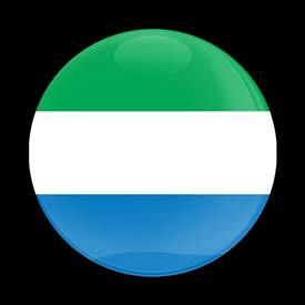 Magnetic Car Grille Dome Badge-Flag Sierra Leone