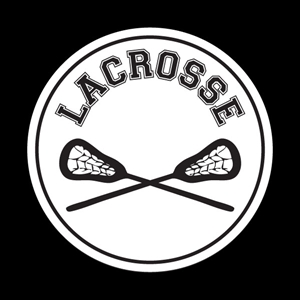 Magnetic Car Grille Dome Badge-Sports Lacrosse