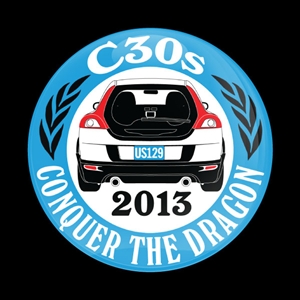 Magnetic Car Grille Dome Badge-CLUB C30S 2013