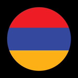 Magnetic Car Grille Dome Badge-Flag Armenia