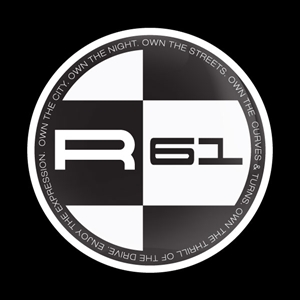 Magnetic Car Grille Dome Badge-MINI R61