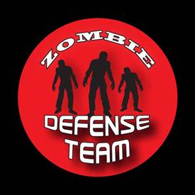 Magnetic Car Grille Dome Badge-Zombie Defense Team 1
