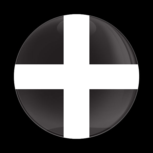 Magnetic Car Grille Dome Badge-Flag Cornwall