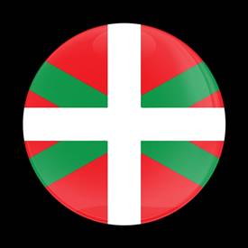 Magnetic Car Grille Dome Badge-Flag Basque
