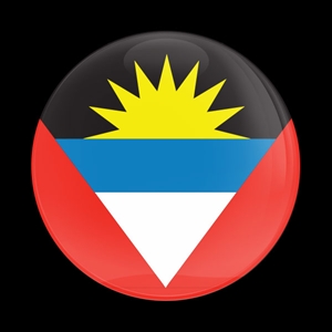 Magnetic Car Grille Dome Badge-Flag Antigua Barbuda