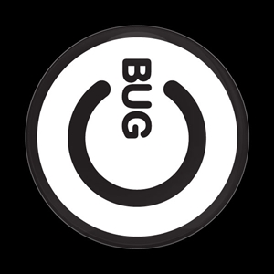 Magnetic Car Grille Dome Badge-Bug Power White