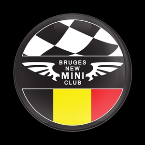 Magnetic Car Grille Dome Badge-Club Bruges New MINI
