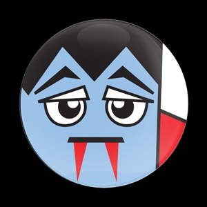 Magnetic Car Grille Dome Badge-Seasonal Halloween Dracula