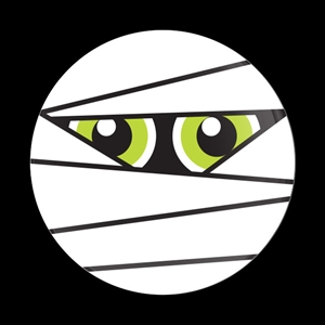 Magnetic Car Grille Dome Badge-Seasonal Halloween Mummy