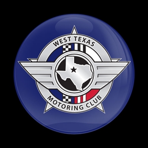 Magnetic Car Grille Dome Badge-West Texas Motoring Club