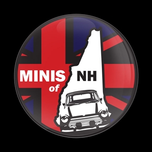 Magnetic Car Grille Dome Badge-Club MINIS of NH