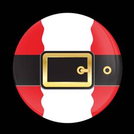 Magnetic Car Grille Dome Badge-Seasonal Santa Belt