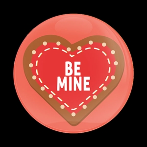 Magnetic Car Grille Dome Badge-Seasonal Valentines Cookie