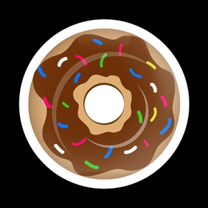 Magnetic Car Grille Dome Badge-Seasonal Chocolate Frosted