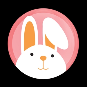 Magnetic Car Grille Dome Badge-Seasonal Easter Bunny