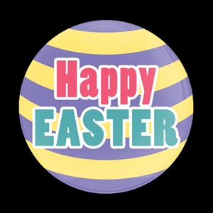 Magnetic Car Grille Dome Badge-Seasonal Happy Easter