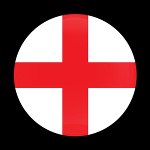 Magnetic Car Grille Dome Badge-Flag England