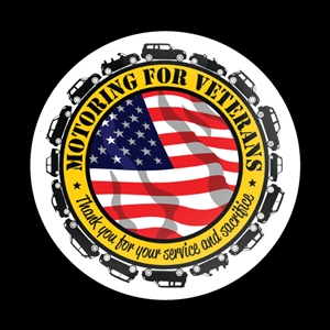 Magnetic Car Grille Dome Badge-Motoring for Veterans