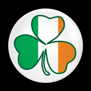 Magnetic Car Grille Dome Badge-Seasonal Irish Shamrock 1