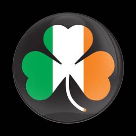 Magnetic Car Grille Dome Badge-Seasonal Irish Shamrock 2