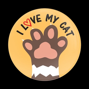 Magnetic Car Grille Dome Badge-I Love My Dog