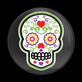 SEASONAL GREEN CALAVERA SUGAR SKULL