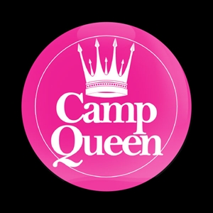Magnetic Car Grille Dome Badge-Camp Queen