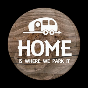 Magnetic Car Grille Dome Badge-Home is Where We Park It