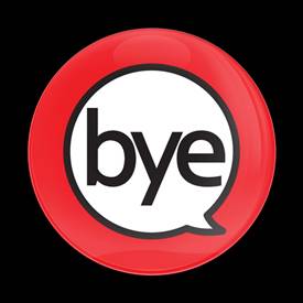 SIGN BYE RED